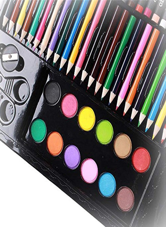 SEMNOX CREATION 150 Pieces Art Set Childrens/Kids Colouring Drawing Painting Arts & Crafts Case Water Color Pen Colored Pencils Crayon Oil Pastel Paint Brush Drawing Tool Art School Stationery Set - Image 3